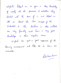 Ashutose Doubt TESTIMONIAL Photocopy