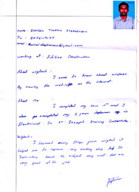 Dainiel Timothy Steep TESTIMONIAL Photocopy