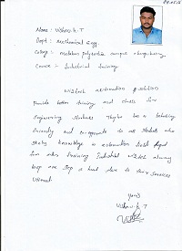 Sathish Kumar plc TESTIMONIAL Photocopy