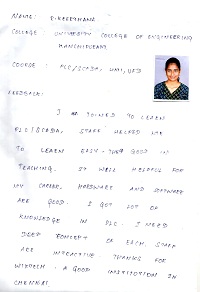 Sathish Kumar plc TESTIMONIAL Photocopy