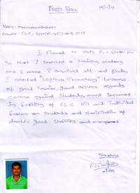 Manikavasagam TESTIMONIAL Photocopy
