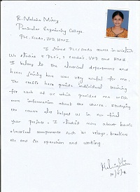 Sathish Kumar plc TESTIMONIAL Photocopy