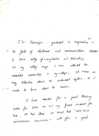 Seeranjivi s TESTIMONIAL Photocopy