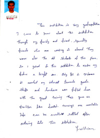 Y.William s TESTIMONIAL Photocopy