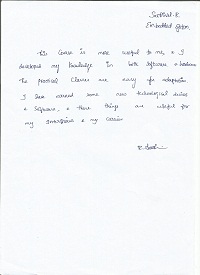 R.Sakthivel TESTIMONIAL Photocopy