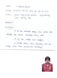 PAAVENDAAN TESTIMONIAL Photocopy