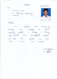 V. SARVANA KUMAR TESTIMONIAL Photocopy