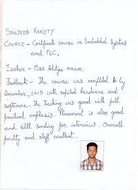 SANJEEB KAKOTY TESTIMONIAL Photocopy