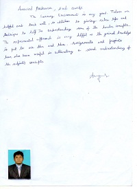 ARVIND PARSANNA TESTIMONIAL Photocopy