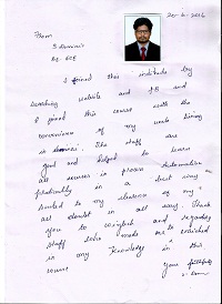 Sathish Kumar plc TESTIMONIAL Photocopy