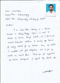 SADHANA JOSEPH TESTIMONIAL Photocopy