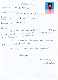 Ashwin Kumar plc TESTIMONIAL Photocopy
