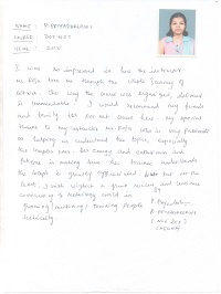 SADHANA JOSEPH TESTIMONIAL Photocopy