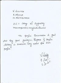 Final Year Projects in Chennai