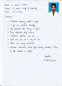 S.Sathish Nirmal plc TESTIMONIAL Photocopy