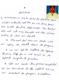 thulasi TESTIMONIAL Photocopy